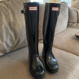 Hunter Rain Boots AND Fleece Socks